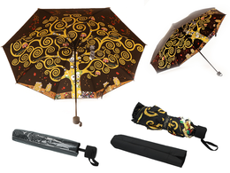 Parasol składany - G. Klimt, Drzewo życia (dekoracja pod spodem) (CARMANI)