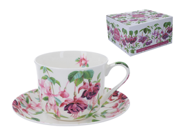 Breakfast cup with saucer - Fuchsia (FBCh)
