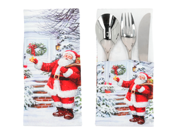 Cutlery sleeve - Christmas, Santa Claus