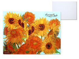 Glass cutting board - V. van Gogh, Sunflowers (CARMANI)