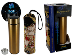 Thermos with case - G. Klimt, The Kiss + The Tree of Life (CARMANI)