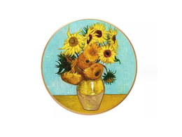 Obrazek okrągły - V. van Gogh, Słoneczniki (CARMANI)