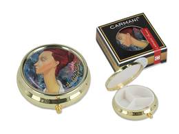 Puzderko na tabletki, okrągłe małe - A. Modigliani, Lunia Czechowska (CARMANI)