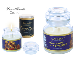 Fragrance candle, American Mały - V. Van Gogh, Sunflowers - Orchid (Carmani)