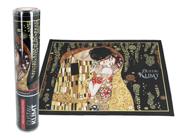 Podkładka - G. Klimt, Pocałunek (czarne tło) (CARMANI)