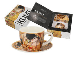 Espresso cup and saucer - G. Klimt, The Kiss (CARMANI)