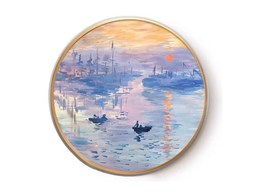 Obrazek okrągły - C. Monet, Impresja, wschód słońca (CARMANI)