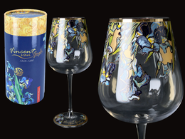 Wine glass - V. van Gogh, Irises (CARMANI)