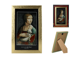 Glass Paintings - L. da Vinci, Lady with an Ermine (CARMANI)