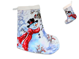 Christmas sock, small - Snowman (CARMANI)