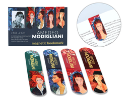 Set of 4 magnetic bookmarks - A. Modigliani (CARMANI)