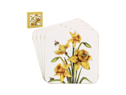Kpl. 4 podkładek pod kubek - Bee-Tanical Daffodil