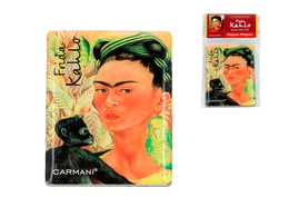 Magnet - F. Kahlo, Self-Portrait with Monkey and Parrot (CARMANI)