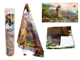 Towel (large) - Prehistoric world of dinosaurs (CARMANI)