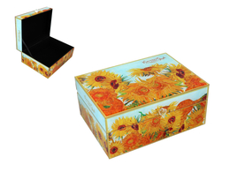 Jewelry glass box - V. van Gogh, sunflowers (Carmani)
