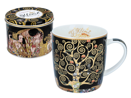 Mug in metal tin - G. Klimt, The Tree of Life (CARMANI)