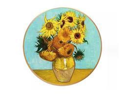 Obrazek okrągły - V. van Gogh, Słoneczniki (CARMANI)