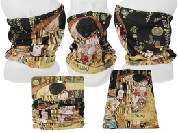 Neck tube scarf - G. Klimt, collage (CARMANI)