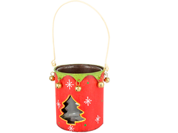 Christmas tealight holder - Christmas tree (metalwork)