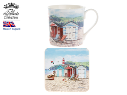 Mug with coaster - Sandy bay