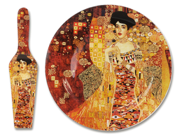 Talerz deserowy z łopatką - G.Klimt, Adela śr.30cm