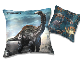Pillow with filling/zip - Prehistoric World of Dinosaurs (CARMANI)