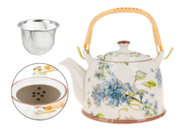 Ceramic kettle with brewer - lilac (Carmani)