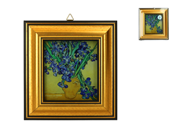 Glass Paintings - V. van Gogh, Irises (CARMANI)