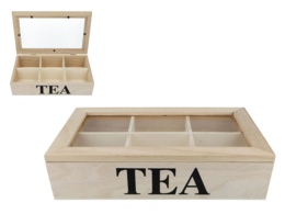Pudełko drewniane na herbatę