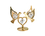 Doves with heart-products with Carmaii Crystals