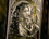 Illustration on wood - Madonna with the child