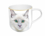 Mug - white cat + box with tail  (CARMANI)