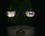 Lampa stołowa - dwa klosze, wielokolorowe