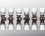 Set of 12 shot glasses and a pitcher (gold)