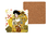 Set of 4 cork pads - G. Klimt, white background (CARMANI)