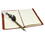Zestaw piśmienniczy - Pióro z wymiennymi stalówkami, atramentem pieczęcią oraz notesem