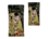 Etui na okulary, miękkie - G. Klimt, Pocałunek, czarne tło(CARMANI)