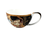 Cup and saucer - G. Klimt, The Kiss, black background (CARMANI)
