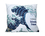 Pillow with filling/zipper - Hokusai katsushika, great wave in Kanagawa (Carmani)