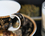 Cup and saucer - G. Klimt, Adele Bloch-Bauer, black background (CARMANI)