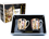 Kpl. 2 kubków - G. Klimt, Pocałunek, kremowe i brązowe tło (CARMANI)