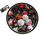 Round table pad - baroque flowers, roses (CARMANI)