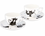 Set of 2 cups with saucers - Crazy Cats (CARMANI)