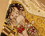 Towel, large - G. Klimt, The Kiss, cream background (CARMANI)