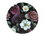 Glass cutting board, round - Baroque flowers (CARMANI)
