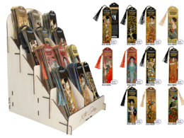 Display, zakładki do książki - G. Klimt, mix wzorów (CARMANI)