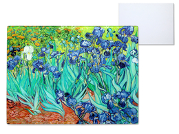 Skleněná deska - V. Van Gogh, Irises (Carmani)