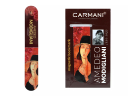 Marcador magnético - A. Modigliani, Mujer en un sombrero (Carmani)