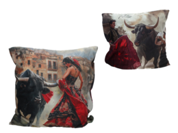 Pillow with filling/zipper - P. Rodriguez, Corrida (CARMANI)