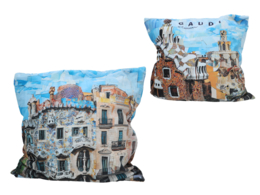 Pillow with filling/zipper - inspired by the painting of A. Gaudi (CARMANI)